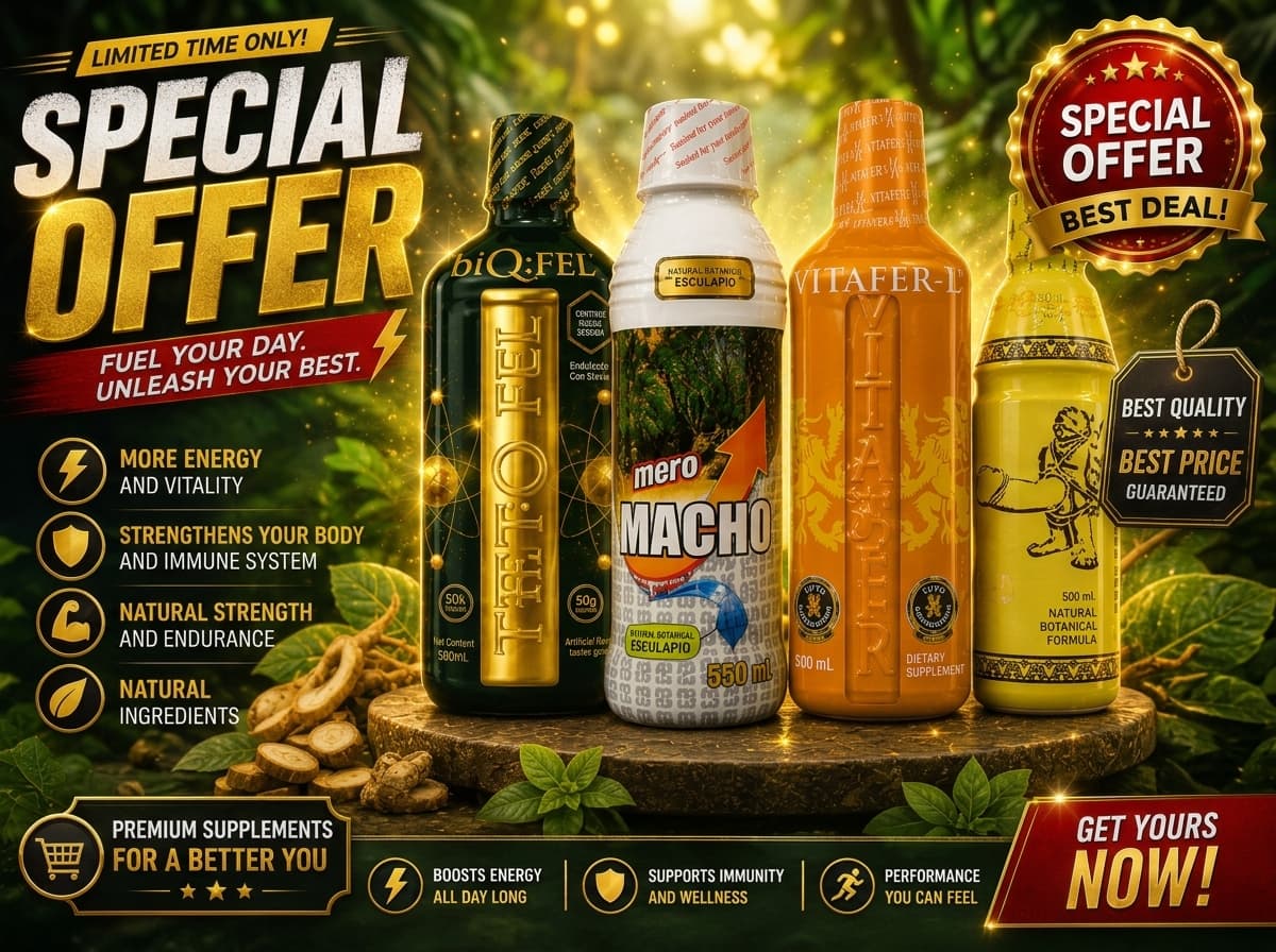 Special offer promo for the HotVitality supplement lineup